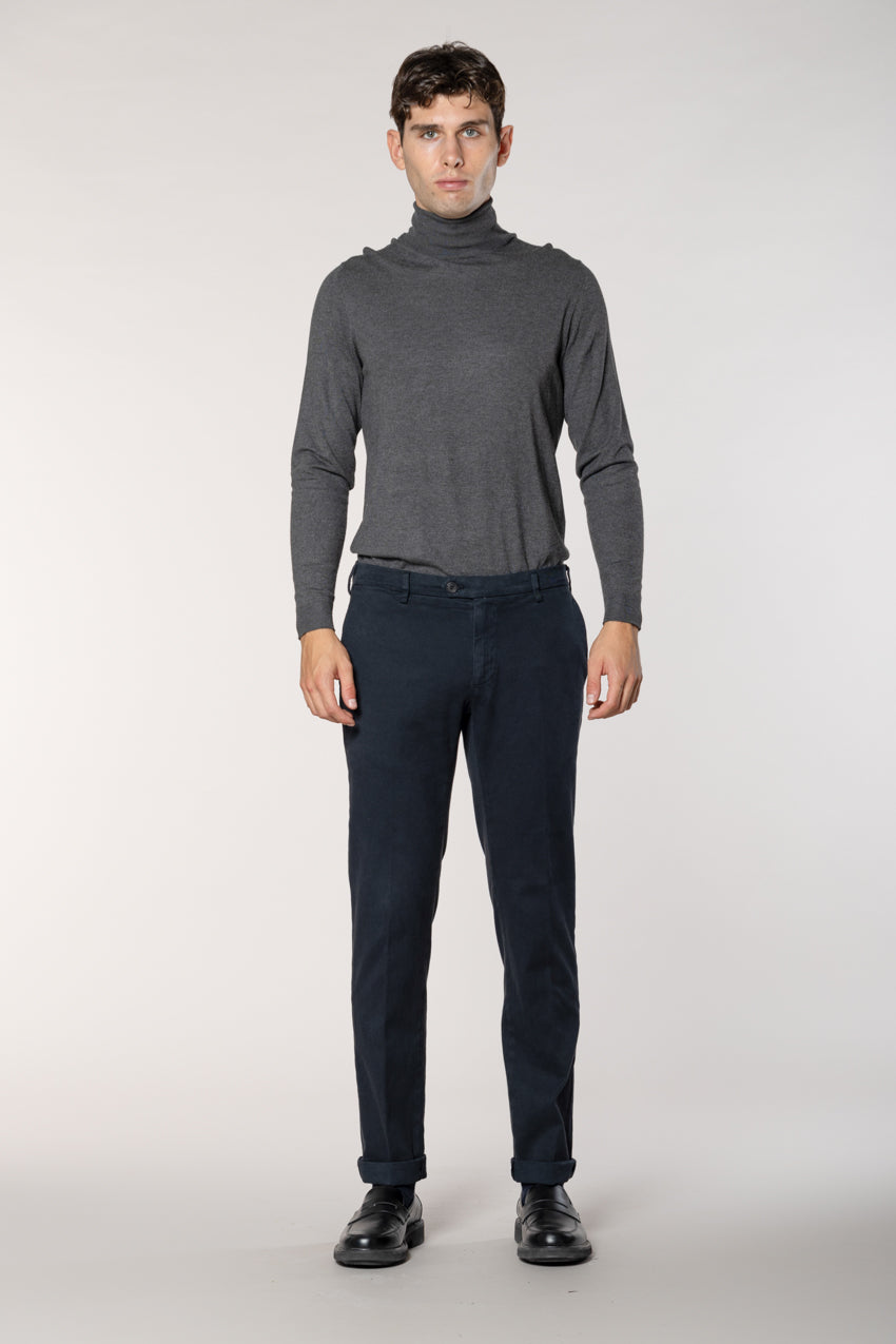 New York Sartoriale Herren Chinohose maßgeschneiderte aus Baumwolle Cashmere Regular Fit