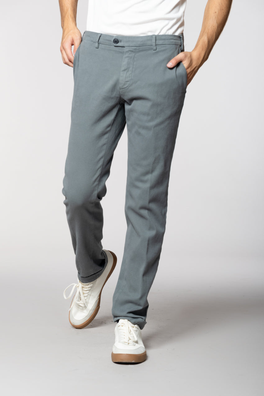 New York Sartoriale pantalón chino hombre sartorial en algodón cachemira regular fit