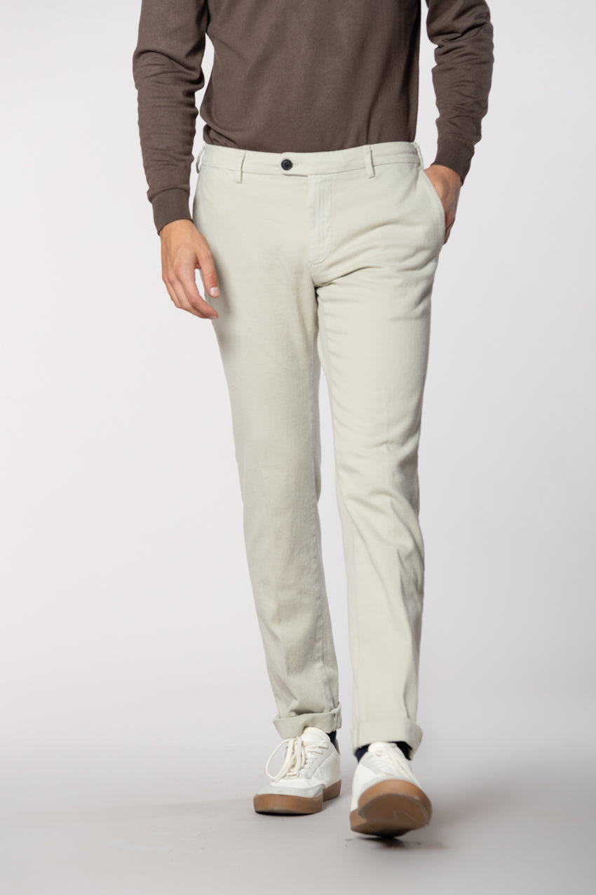 New York Sartoriale pantalón chino hombre sartorial en algodón cachemira regular fit