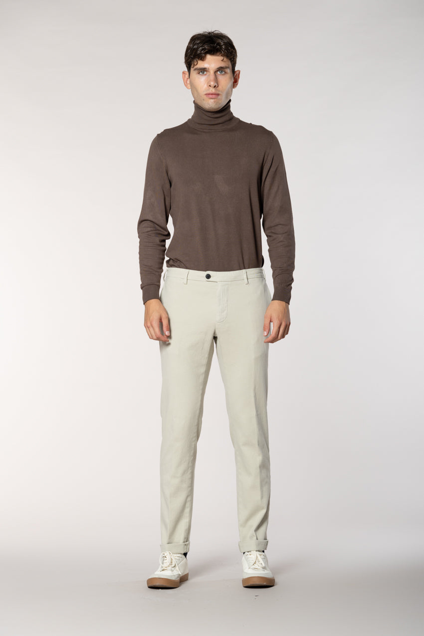 New York Sartoriale pantalón chino hombre sartorial en algodón cachemira regular fit