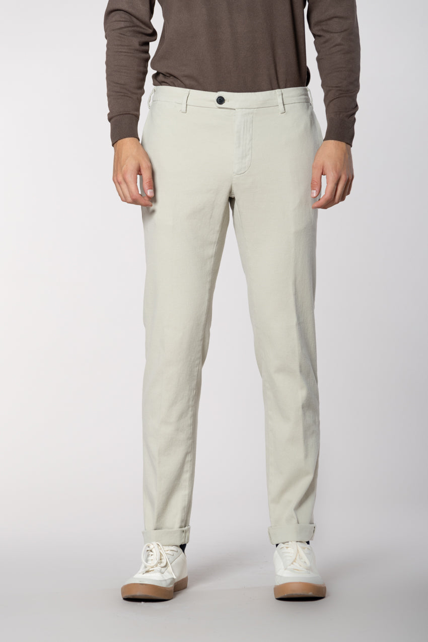 New York Sartoriale pantalón chino hombre sartorial en algodón cachemira regular fit