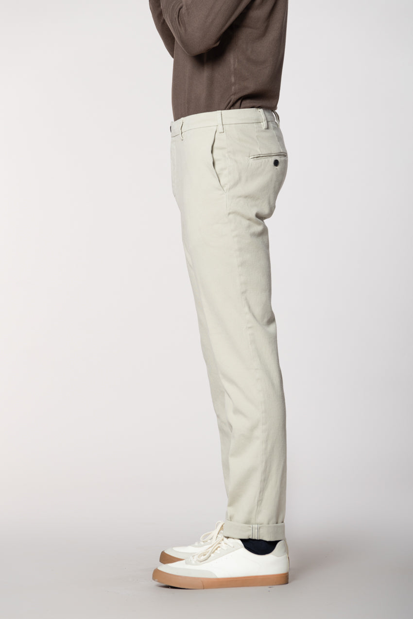 New York Sartoriale pantalón chino hombre sartorial en algodón cachemira regular fit