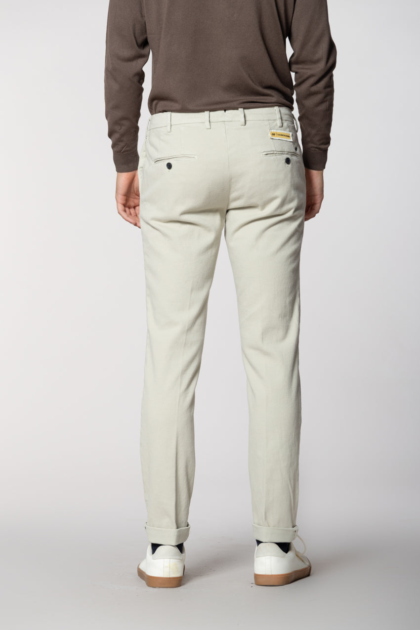New York Sartoriale pantalón chino hombre sartorial en algodón cachemira regular fit