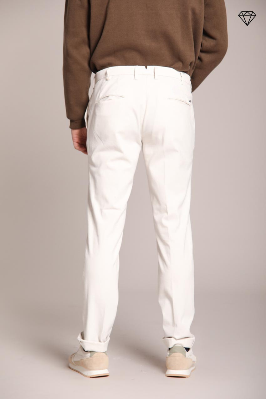New York Sartoriale pantalón chino hombre sartorial en algodón lana regular fit ①