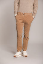 Foto 1 New York Sartoriale pantalone chino uomo sartoriale in velluto stampa galles regular fit