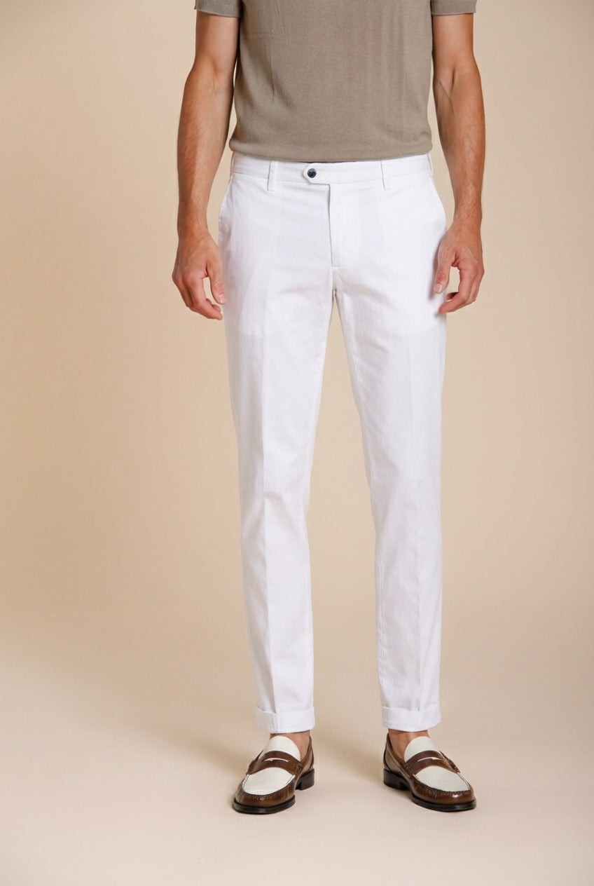 New York pantalón chino hombre de gabardina stretch regular fit ①
