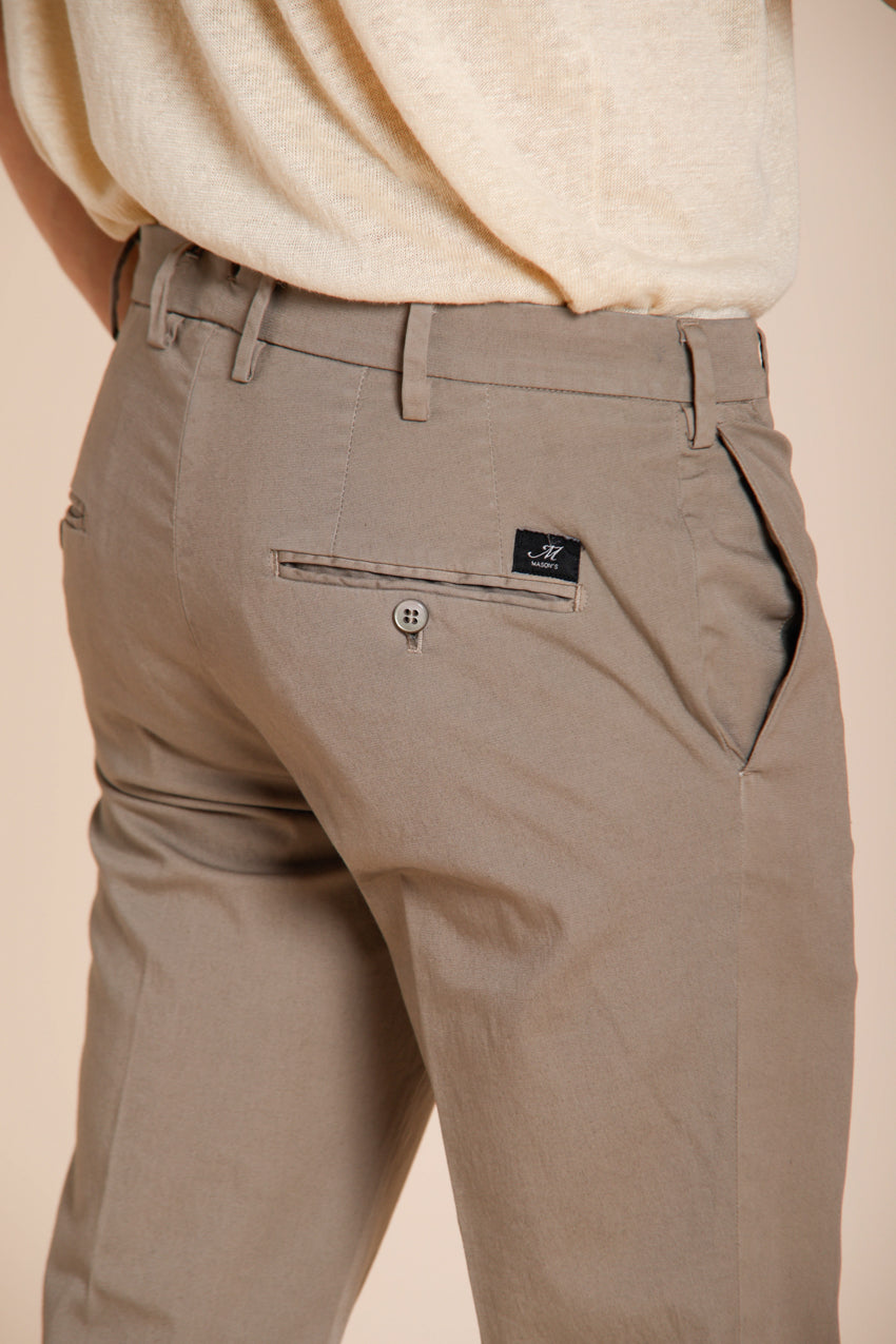 New York pantalón chino hombre en gabardina stretch regular fit ①