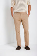 New York pantalone chino uomo in gabardina stretch regular fit ①