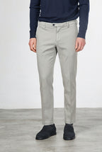 New York pantalone chino uomo in twill di cotone e cashmere regular fit