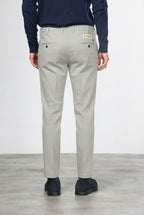 New York pantalone chino uomo in twill di cotone e cashmere regular fit