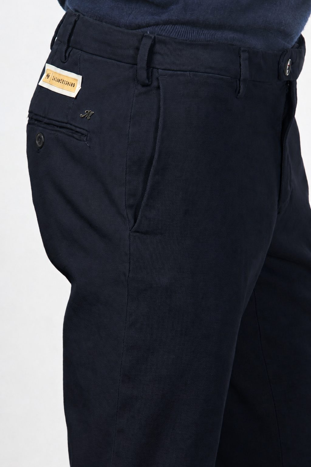 Paris men’s chino pants in cotton tricotine with tapered fit