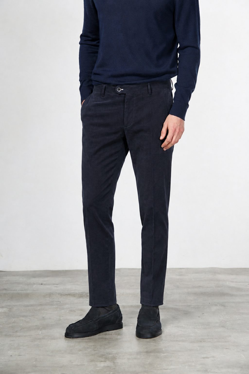 Paris men’s chino pants in cotton tricotine with tapered fit