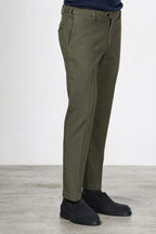 New York pantalon chino homme en twill de coton et cachemire regular fit