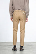 New York pantalone chino uomo in gabardina cotone e lana regular fit