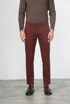 New York Chinohose für Herren aus Baumwoll- und Wollgabardine mit regular fit