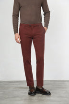 New York Chinohose für Herren aus Baumwoll- und Wollgabardine mit regular fit
