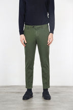 New York Chinohose für Herren aus Baumwoll- und Wollgabardine mit regular fit