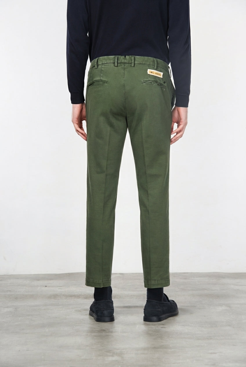New York Chinohose für Herren aus Baumwoll- und Wollgabardine mit regular fit