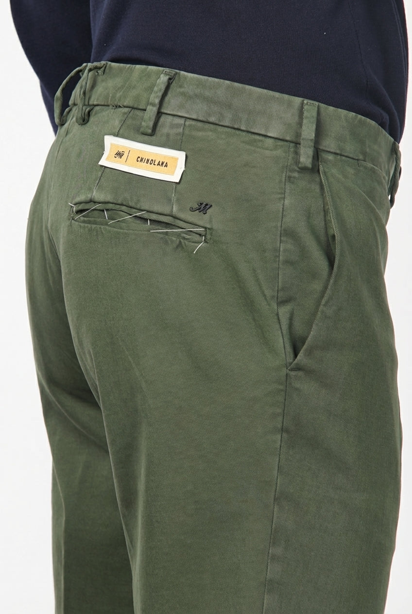 New York Chinohose für Herren aus Baumwoll- und Wollgabardine mit regular fit