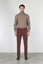 New York pantalone chino uomo in velluto 2000 righe stretch regular fit