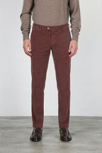 New York pantalone chino uomo in velluto 2000 righe stretch regular fit