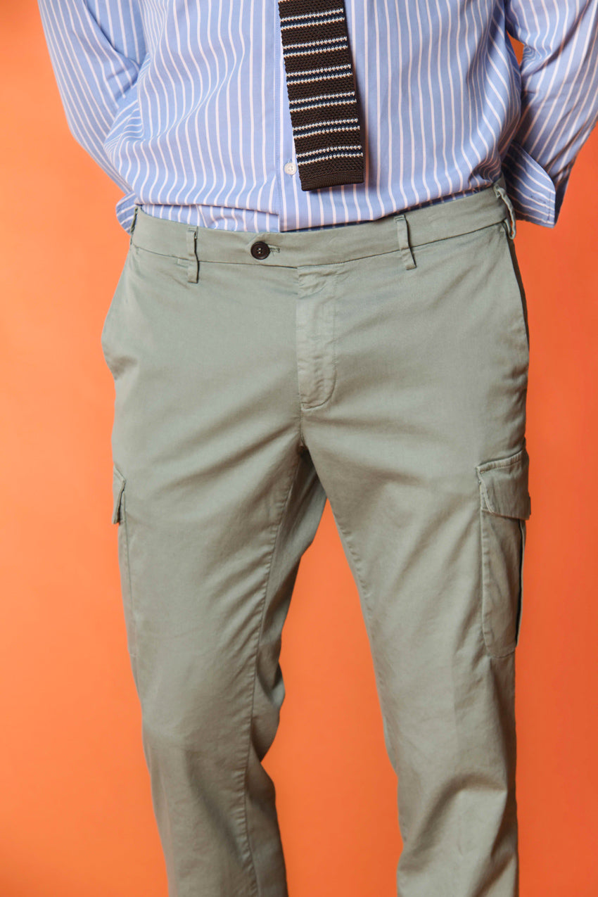 New York Cargo men's cargo pants in cotton and lyocell twill regular fit