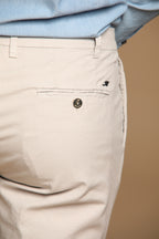 New York Time 1 Pinces pantalon chino homme en canvas de coton supima stretch Regular Fit