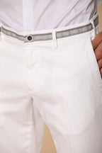 New York Summer pantalón chino para hombre en twill de algodón regular fit
