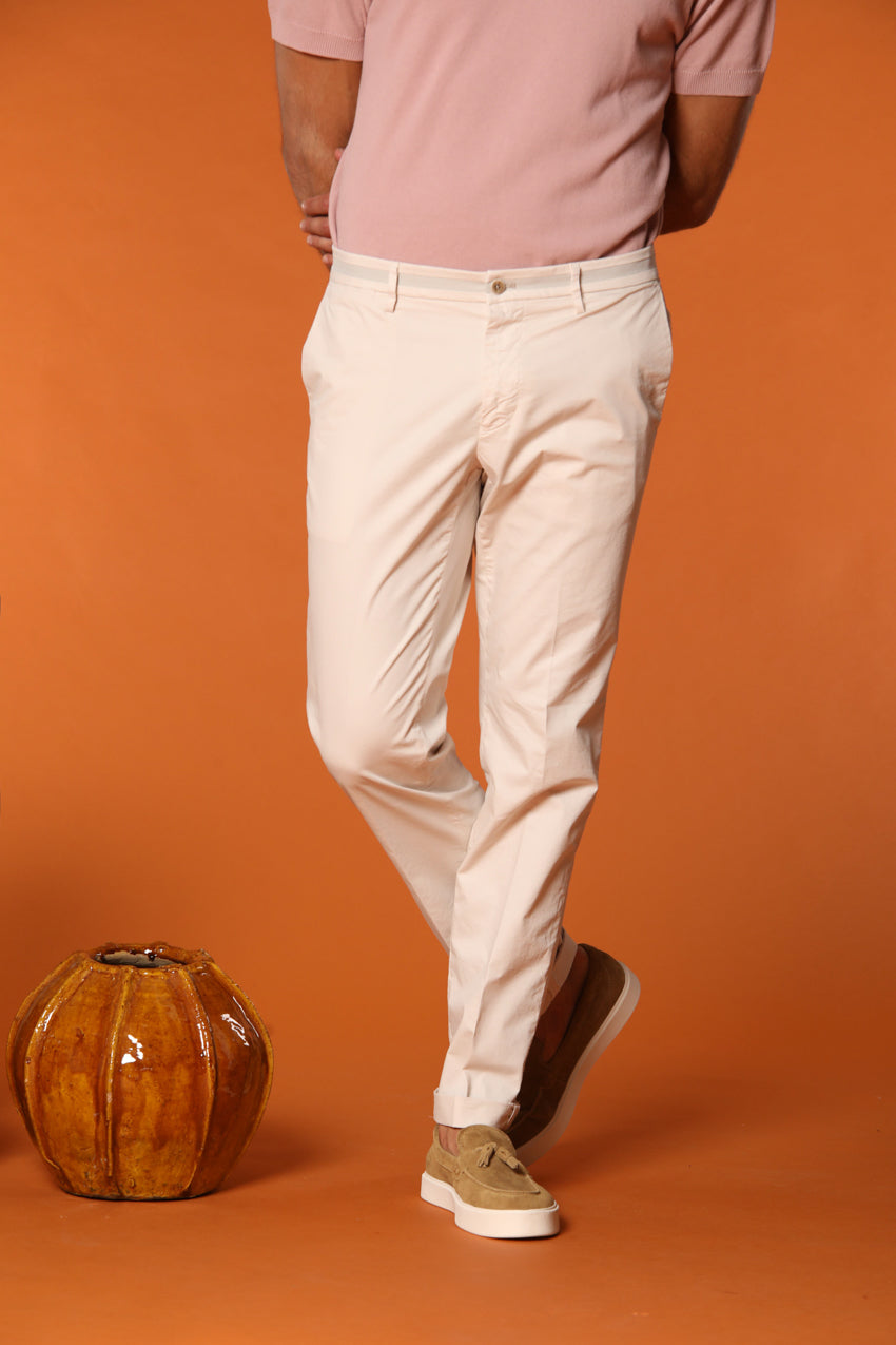 New York University pantalón chino para hombre en algodón pima regular fit