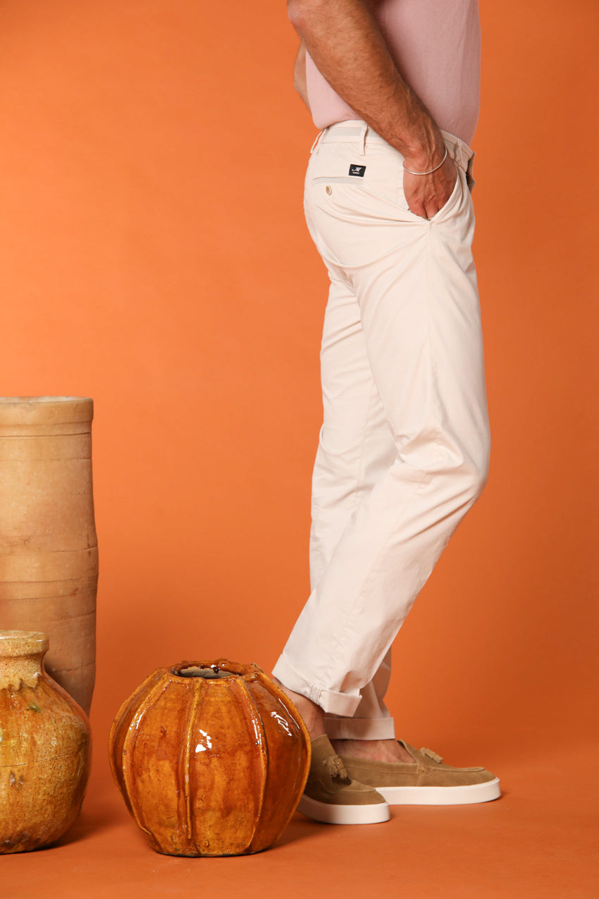 New York University pantalón chino para hombre en algodón pima regular fit