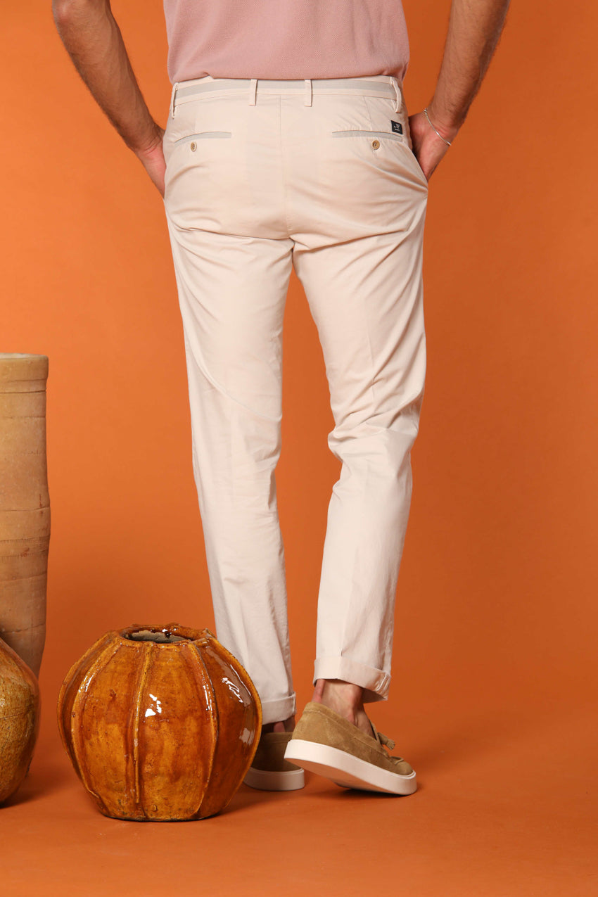 New York University pantalón chino para hombre en algodón pima regular fit