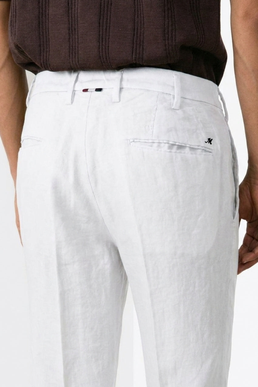 New York Icon Flex men's chino pants in linen and cotton twill regular fit