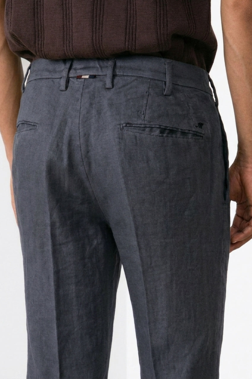 New York Icon Flex men's chino pants in linen and cotton twill regular fit
