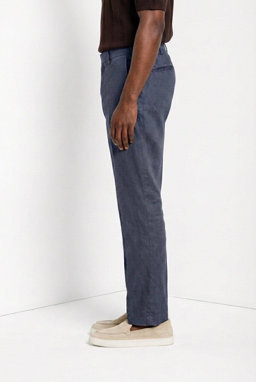 New York Icon Flex men's chino pants in linen and cotton twill regular fit