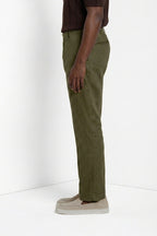 New York Icon Flex pantalon chino homme en twill de lin et coton regular fit