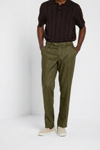 New York Icon Flex pantalon chino homme en twill de lin et coton regular fit