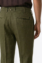 New York Icon Flex pantalon chino homme en twill de lin et coton regular fit