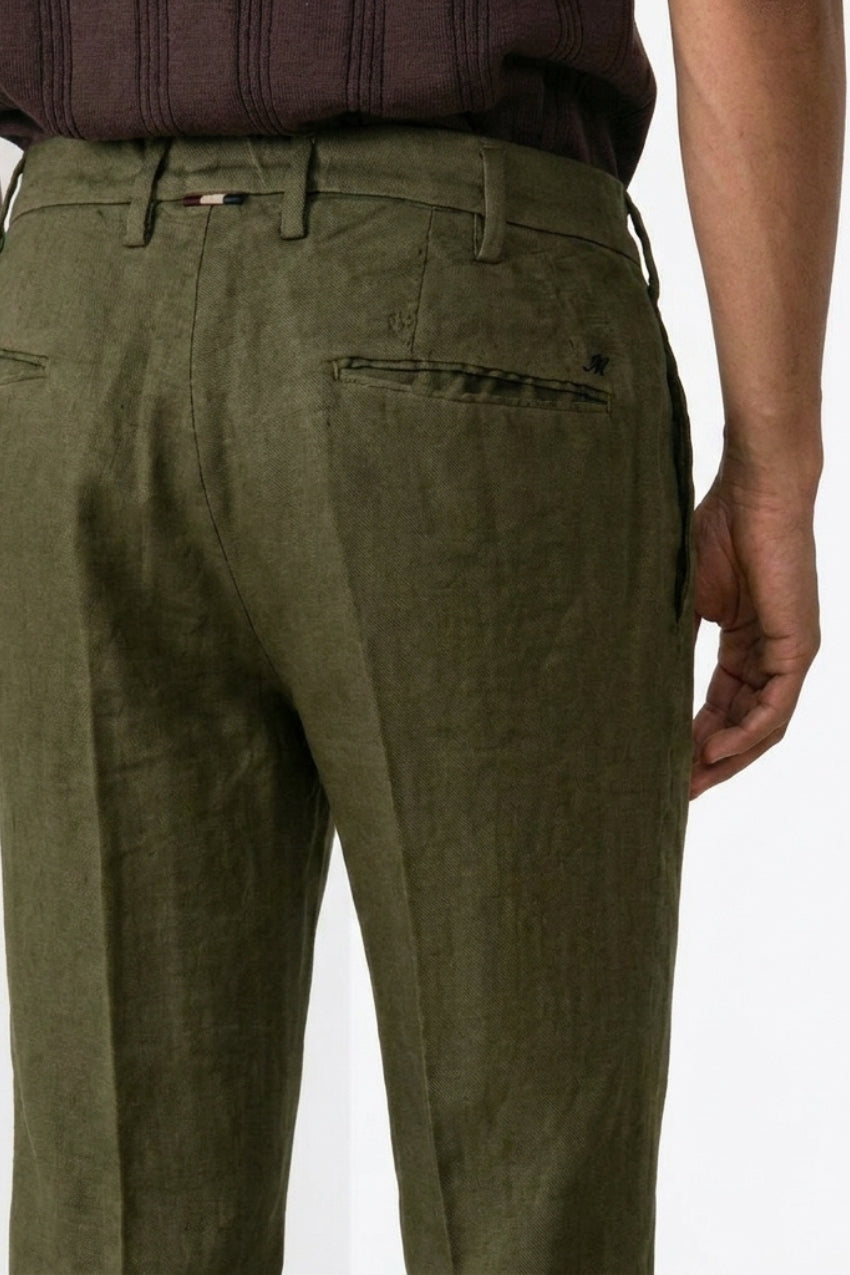New York Icon Flex men's chino pants in linen and cotton twill regular fit