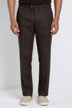 New York Icon Flex pantalon chino homme en twill lin et coton regular fit