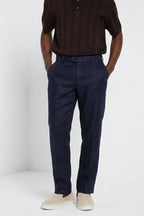 New York Icon Flex pantalon chino homme en twill de lin et coton regular fit