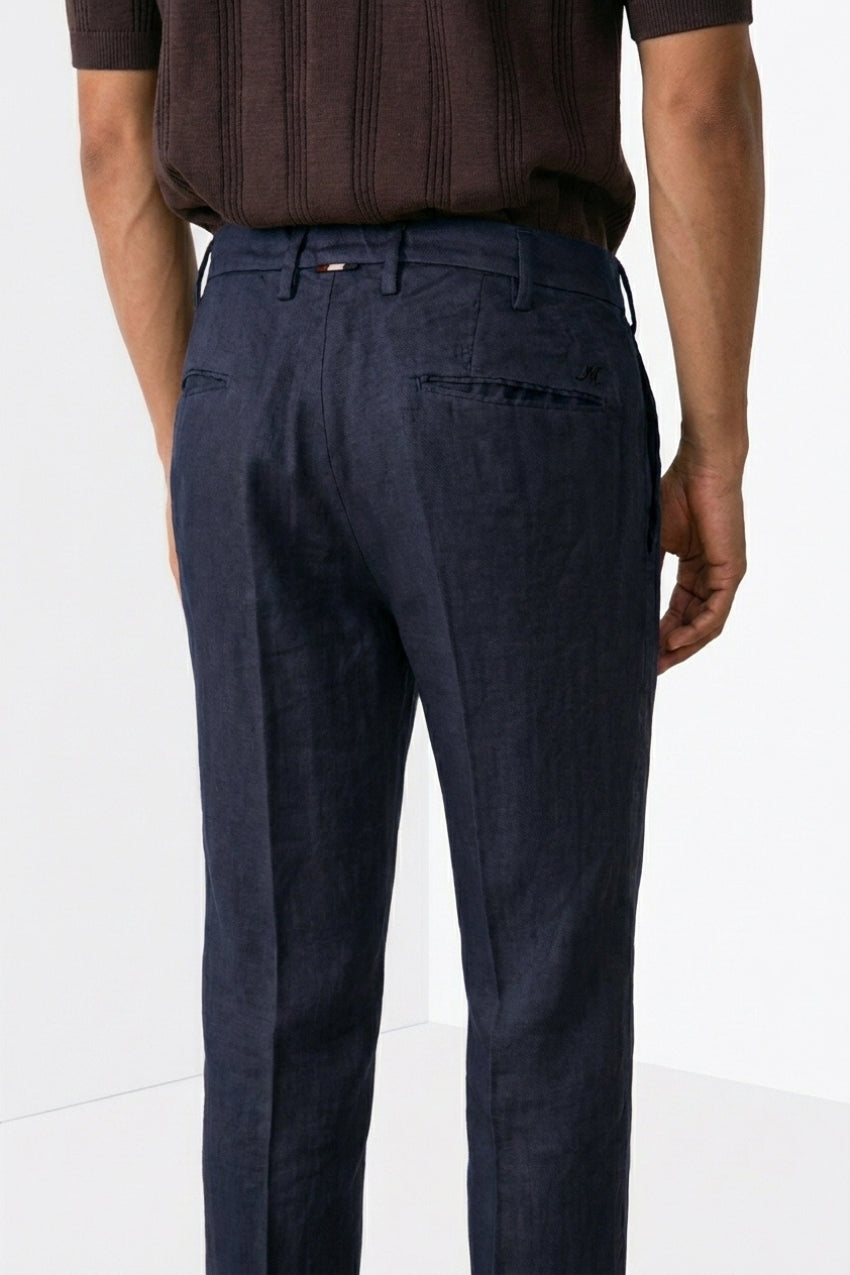 New York Icon Flex men's chino pants in linen and cotton twill regular fit