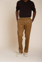 New York Icon Flex pantalon chino homme en twill de lin et coton regular fit