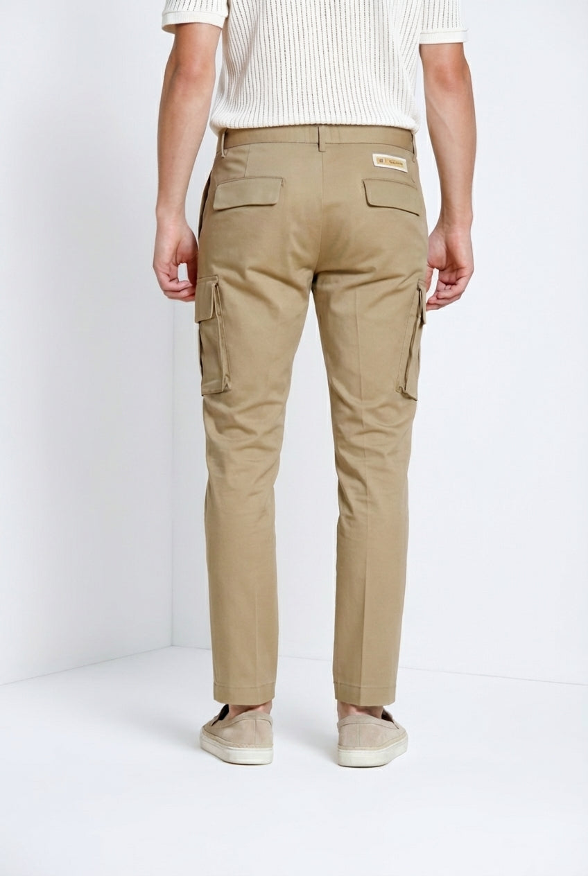 Chile Royal men's cargo pants gabardine piece dyed regular fit