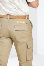 Chile Royal men's cargo pants gabardine piece dyed regular fit