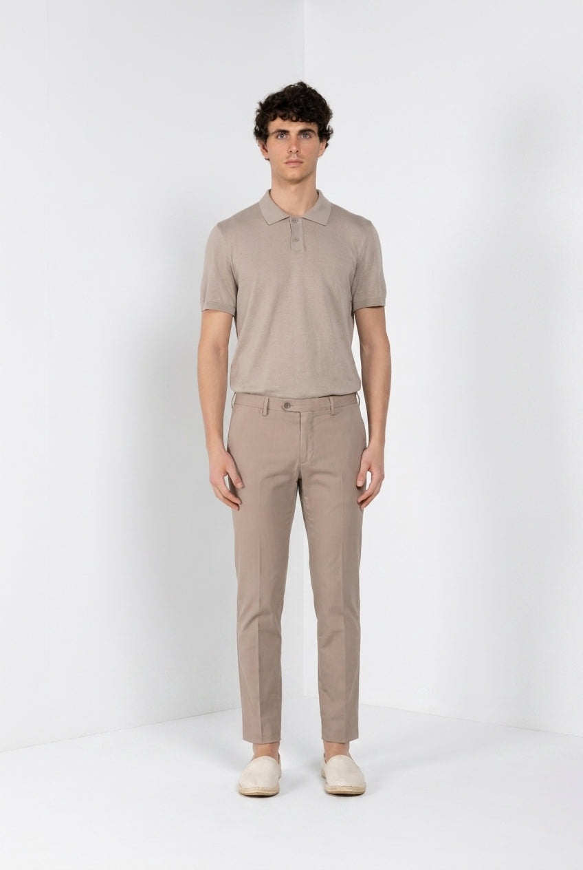 New York pantalon chino homme en twill de laine regular fit
