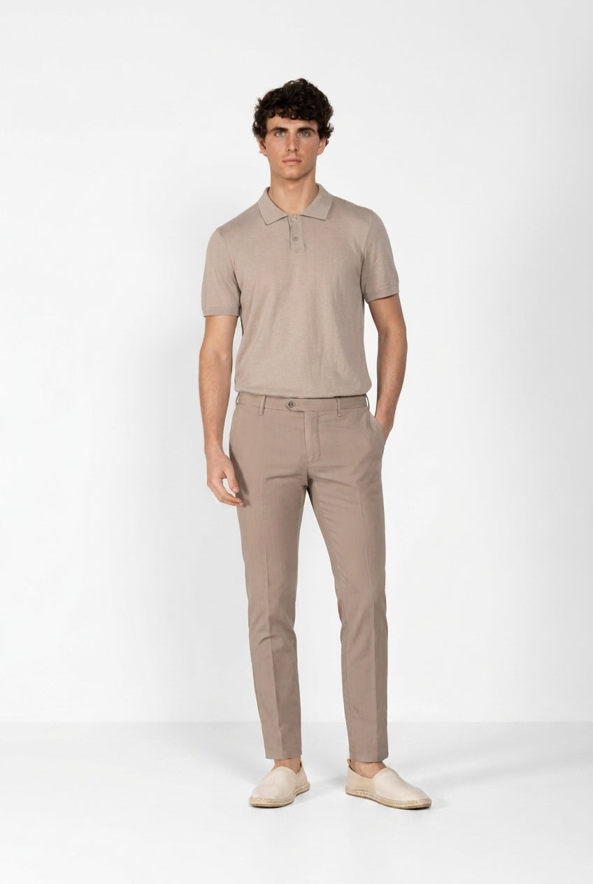 New York men's chino pants in wool twill regular fit