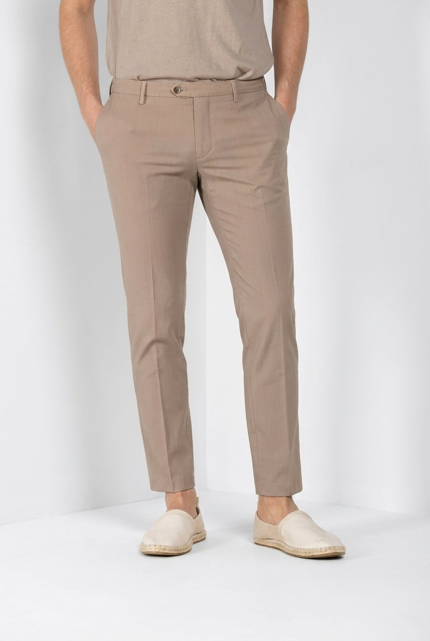 New York pantalon chino homme en twill de laine regular fit