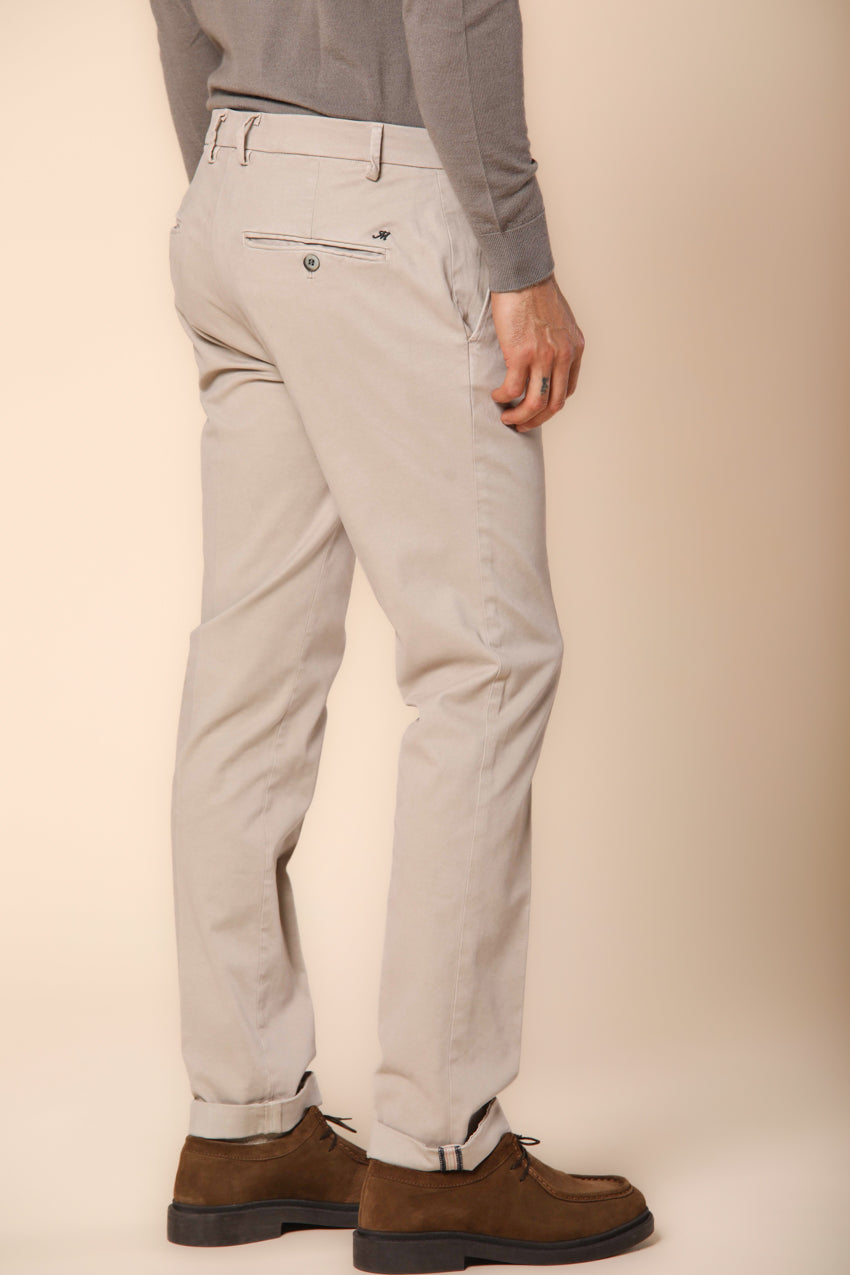 Milano men's chino pants in gabardine stretch extra slim fit ①