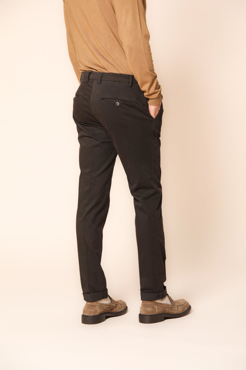 Milano men's chino pants in gabardine stretch extra slim fit ①