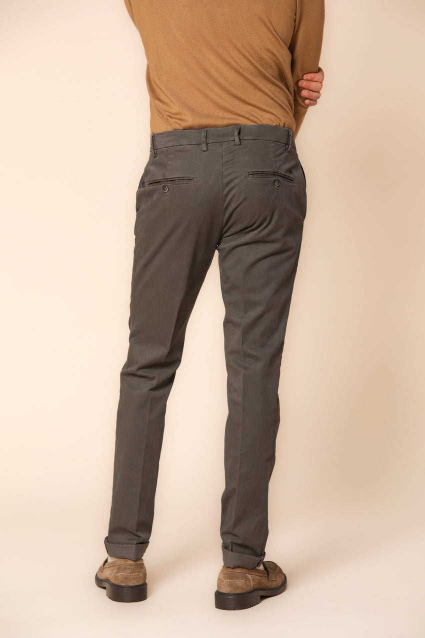 Milano men's chino pants in gabardine stretch extra slim fit  ①